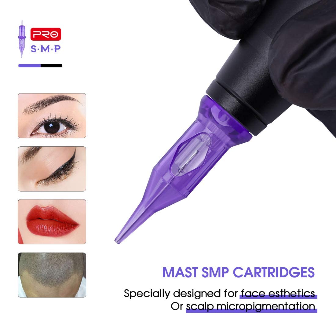 Mast Tattoo Pro 0401RL Ultra-Fine Round Liner Needles — 0.18mm for Precise Permanent Makeup