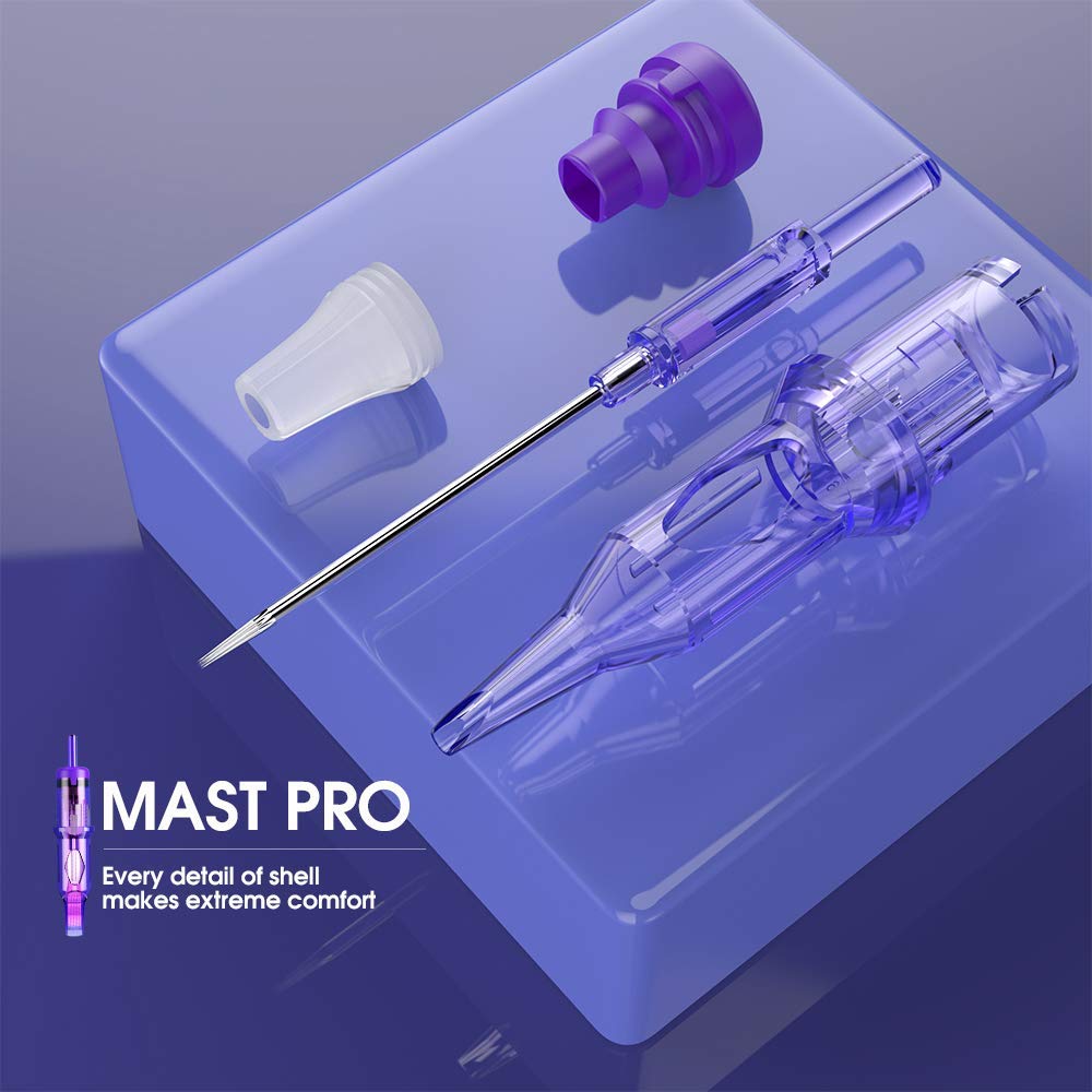 Mast Tattoo Pro 0401RL Ultra-Fine Round Liner Needles — 0.18mm for Precise Permanent Makeup