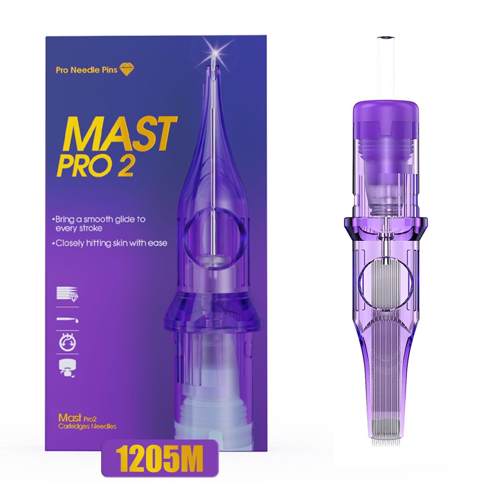 MAST TATTOO Pro2 Needle Cartridges 1205M – Precision, Safety, Versatility