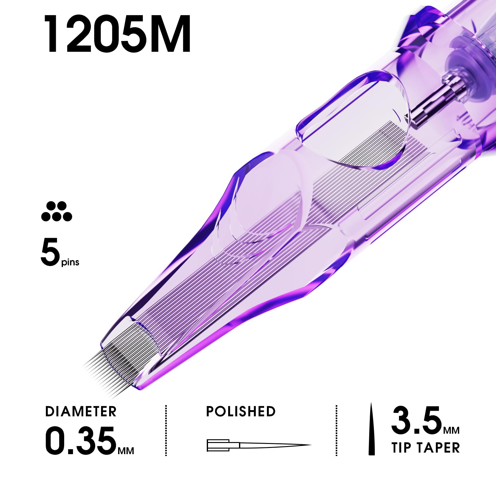 MAST TATTOO Pro2 Needle Cartridges 1205M – Precision, Safety, Versatility