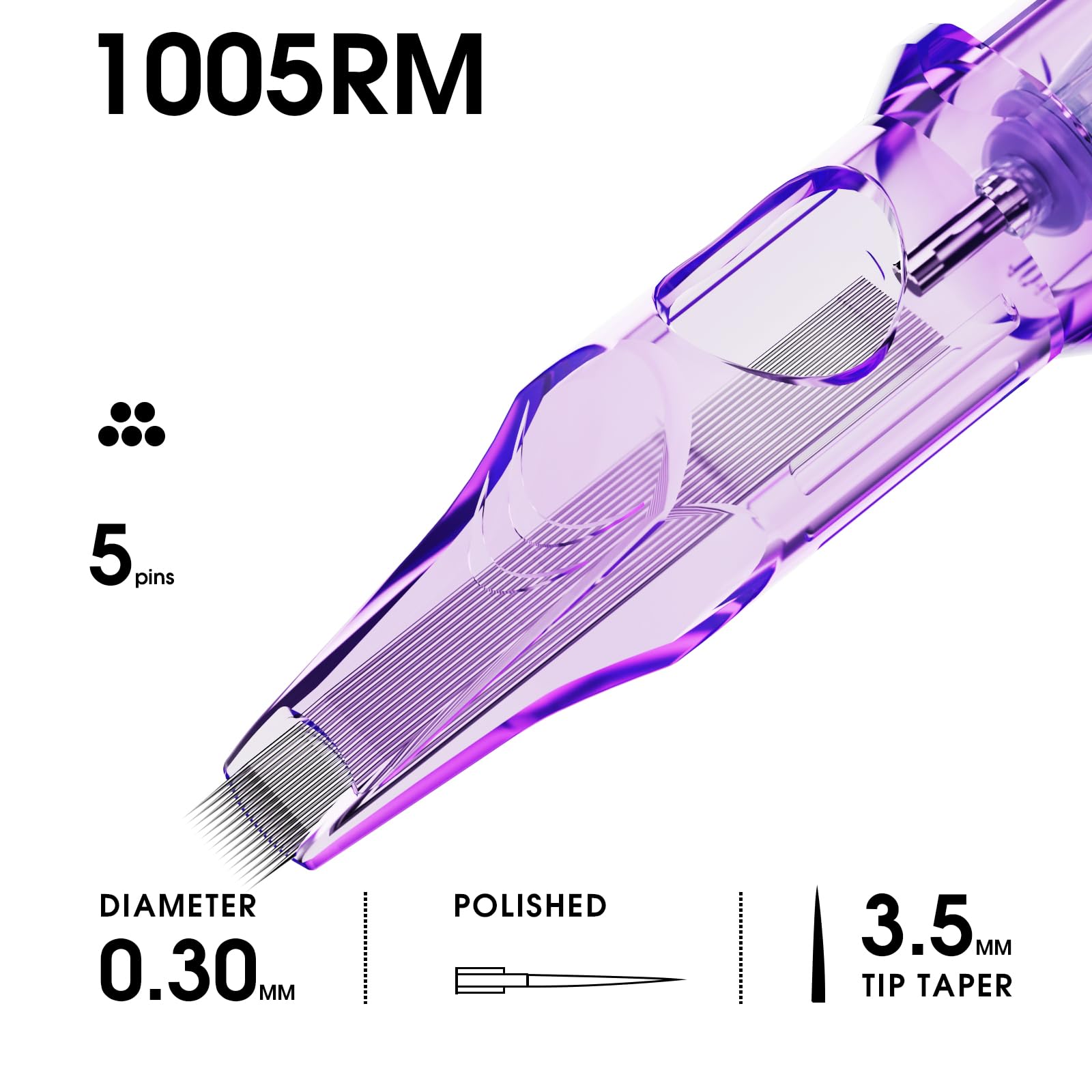 Mast Pro2 Tattoo Needles Cartridges – 20 Count Round Magnum 1005RM | Mast Tattoo
