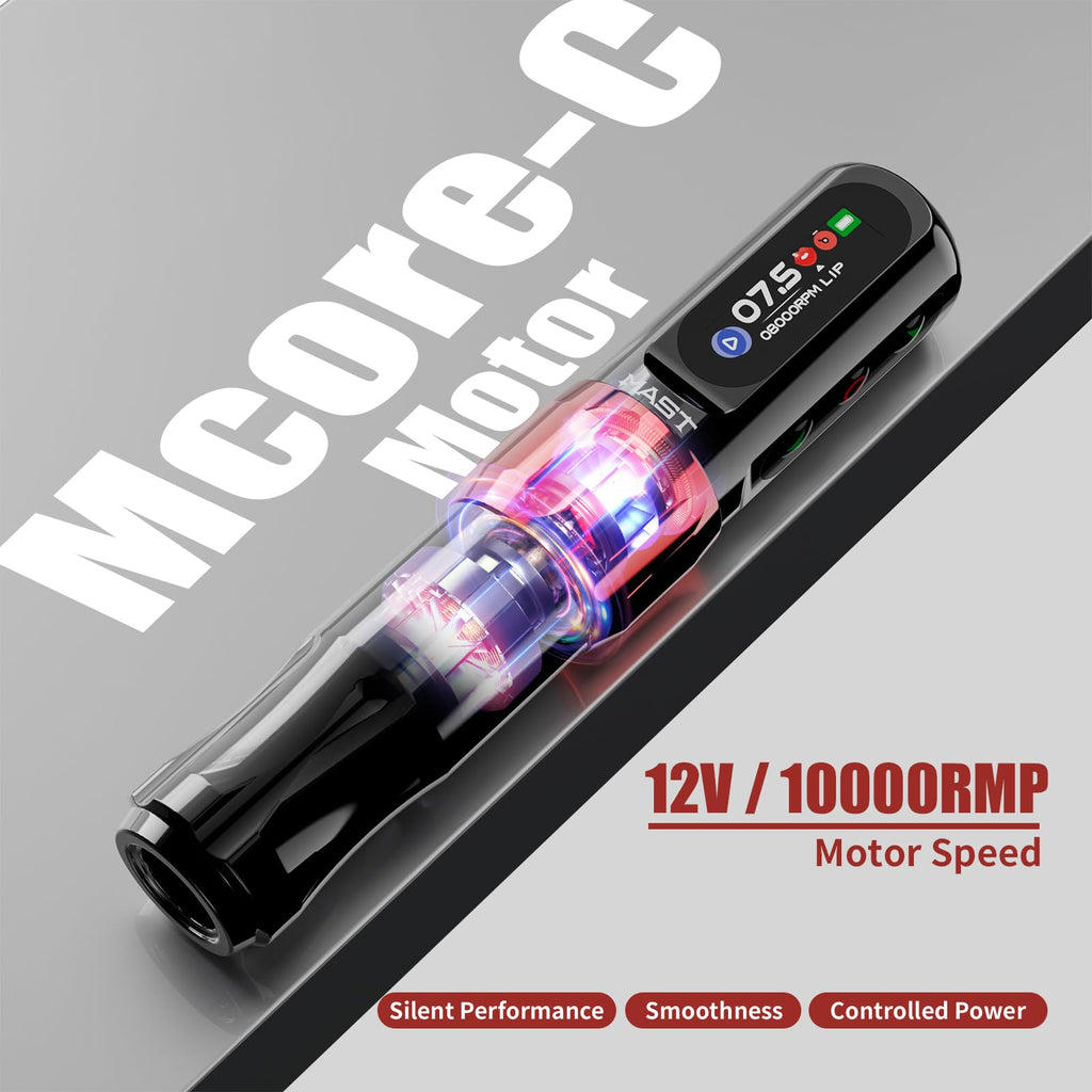 Mast Tattoo Tour2 Pro Cordless Tattoo Pen Kit for Beginners – Home Training