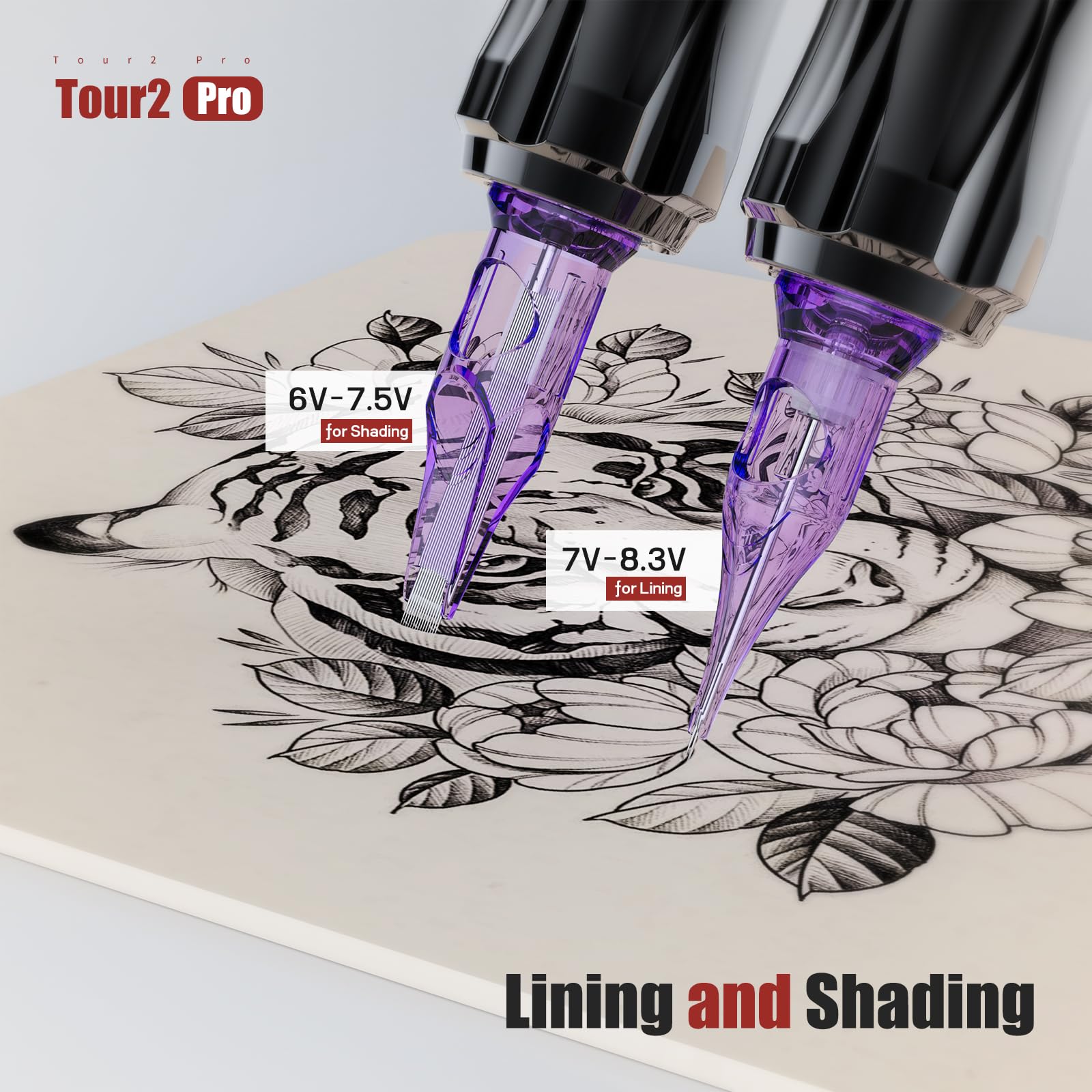 MAST TATTOO Tour2 Pro Cordless Tattoo Gun Kit – Lightweight, Silent Rotary Machine for Beginners
