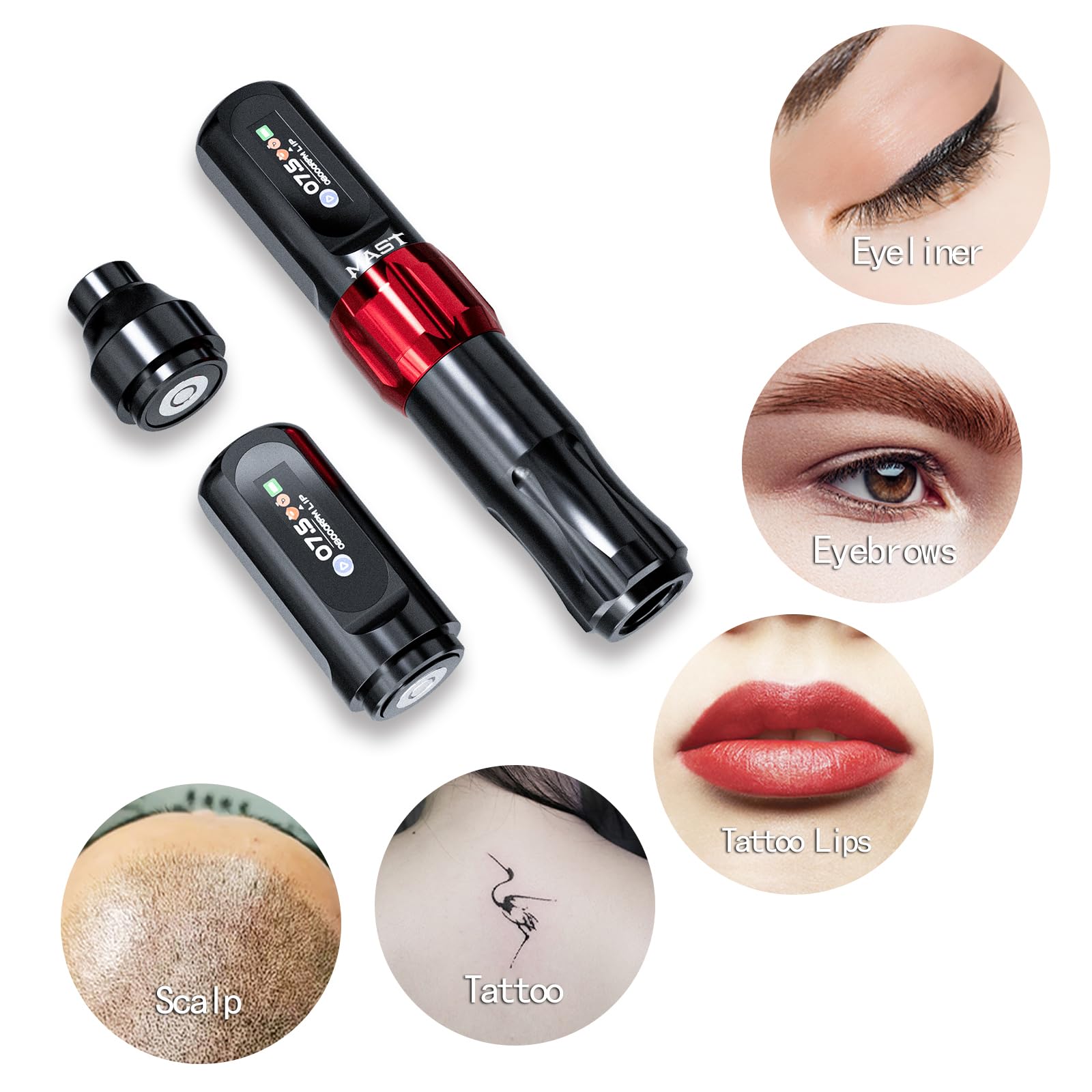 MAST TATTOO Tour2 Pro Cordless Tattoo Gun Kit – Lightweight, Silent Rotary Machine for Beginners