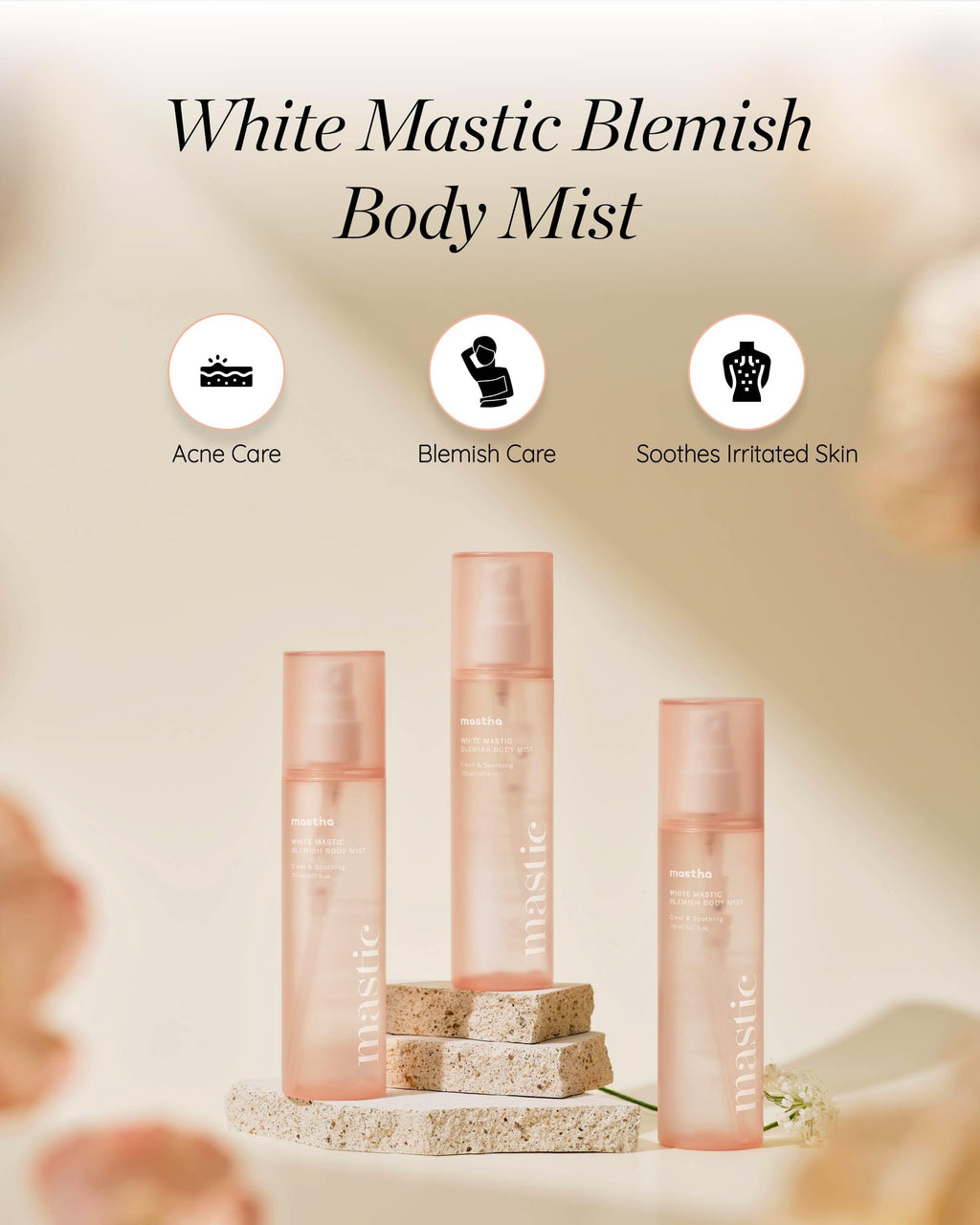 MASTINA White Mastic Cooling Body Mist – Hydrating & Brightening Body Spray (5.1 fl oz)