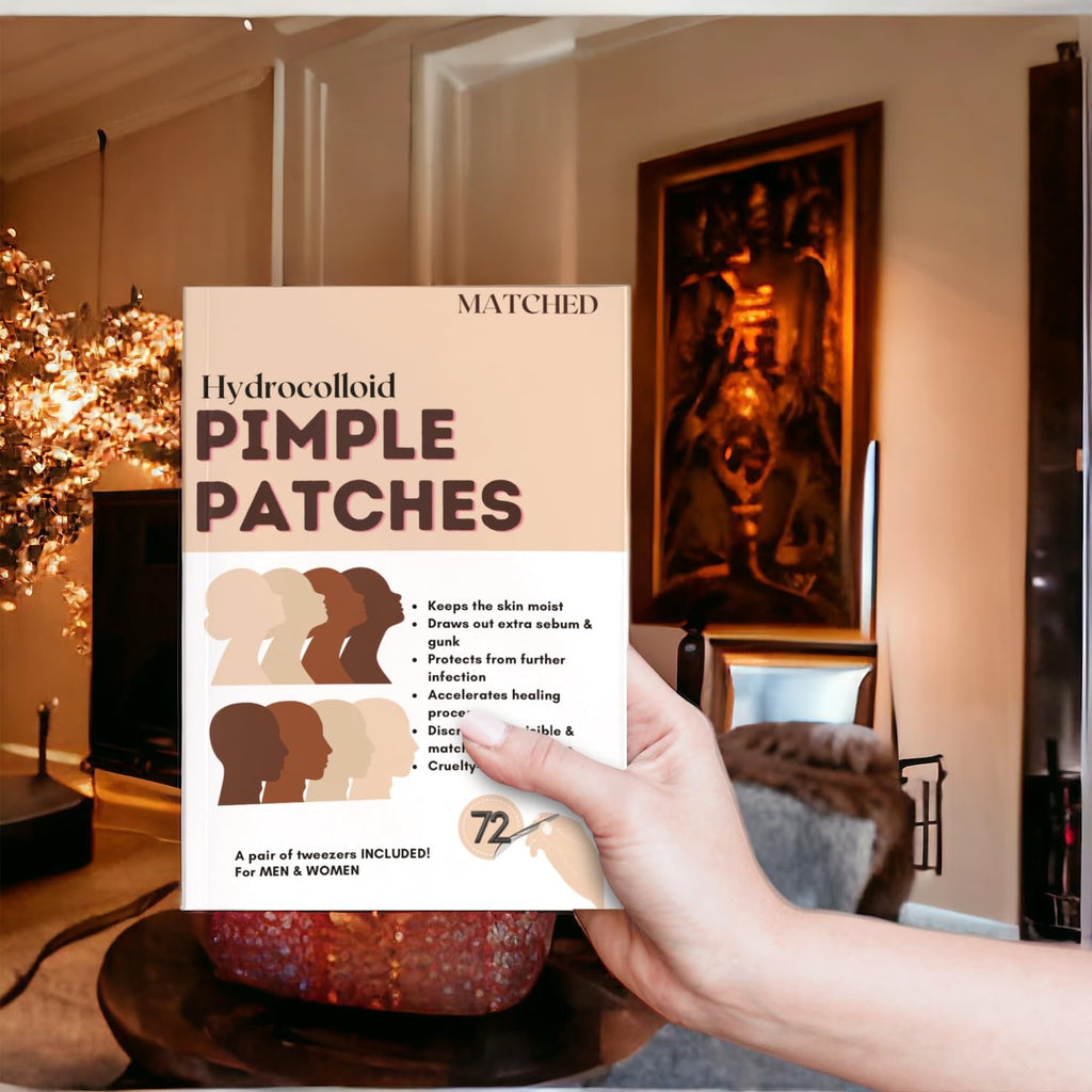 MATCHED Hydrocolloid Pimple Patches – Invisible, 3 Sizes, 72-Count – Skin-Tone Matching Acne Patches (Montreal)
