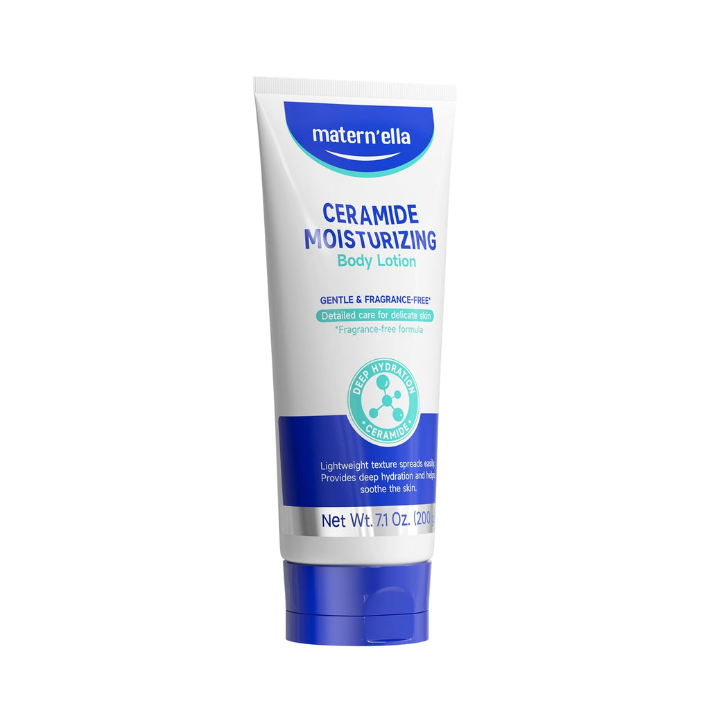 matern'ella Ceramide Body Lotion – 48H Hydration with Niacinamide & 4 Ceramides (NG, AP, NP, EOP) 7.1 oz