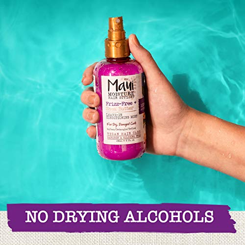 Maui Moisture Frizz-Free Shea Butter Leave-In Conditioning Mist – Define & Detangle Curls, 8 fl oz