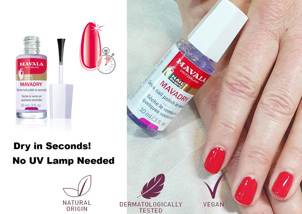 Mavala Mavadry Timesaver Manicure – Dries in Seconds, Chip-Resistant, Long-Lasting Shine (0.3 oz)