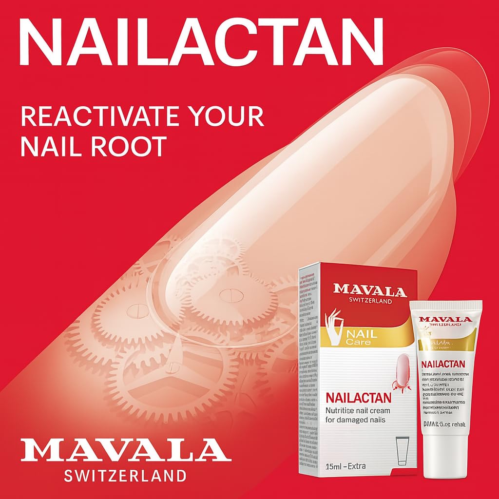 MAVALA Nailactan Nutritive Nail Cream for Damaged Nails – Nail Strengthener & Hardener | 0.5 oz