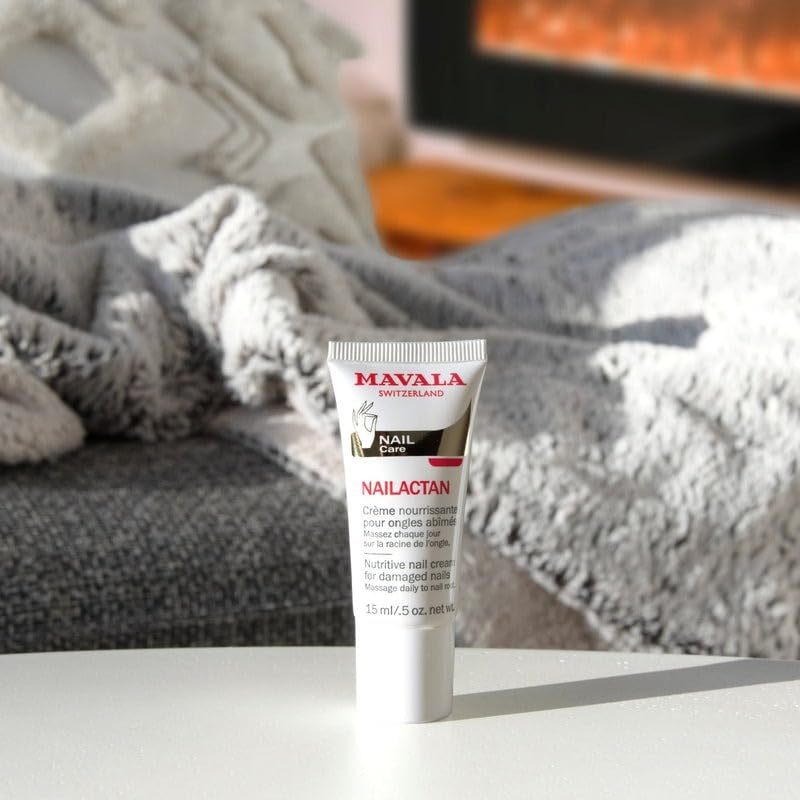 MAVALA Nailactan Nutritive Nail Cream for Damaged Nails – Nail Strengthener & Hardener | 0.5 oz