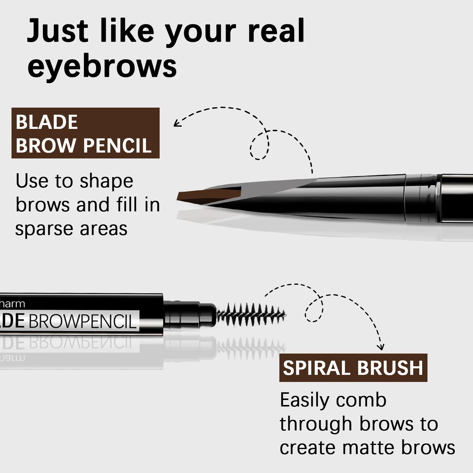 MAVENI Browcharm Microblading Eyebrow Pencil 0.1mm Ultra-Fine | Waterproof, Long-Wear (01 Black)