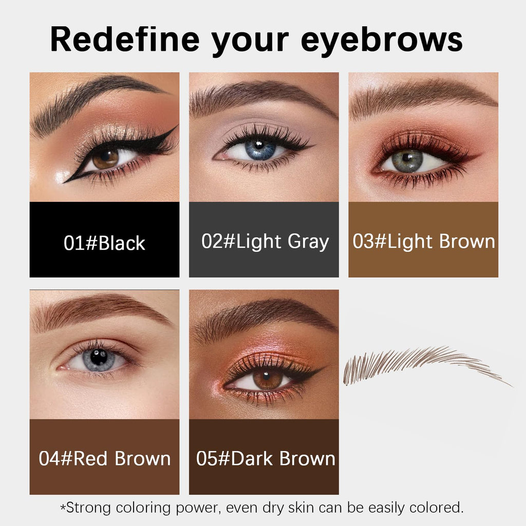 MAVENI Browcharm Microblading Eyebrow Pencil 0.1mm Ultra-Fine | Waterproof, Long-Wear (01 Black)