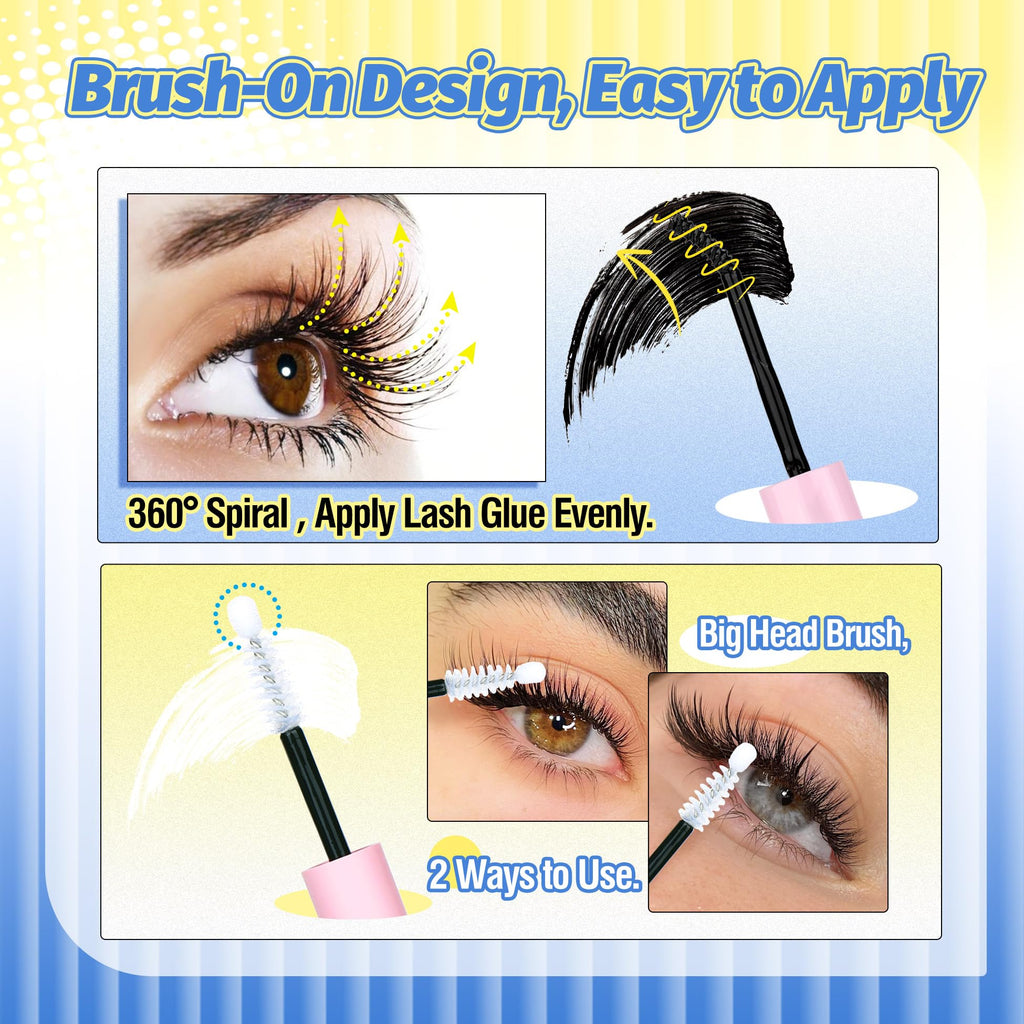 Mavphnee Lash Bond & Seal 2-Pack | Waterproof Lash Glue for Clusters & Extensions