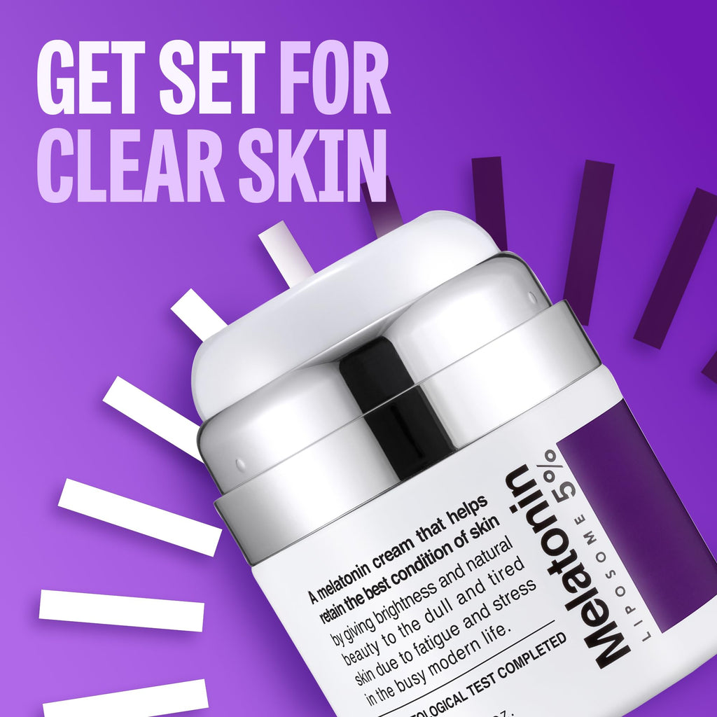 MAXCLINIC Time Return Melatonin Cream | Hydrating Face Moisturizer for Dry Skin | 1.76 oz