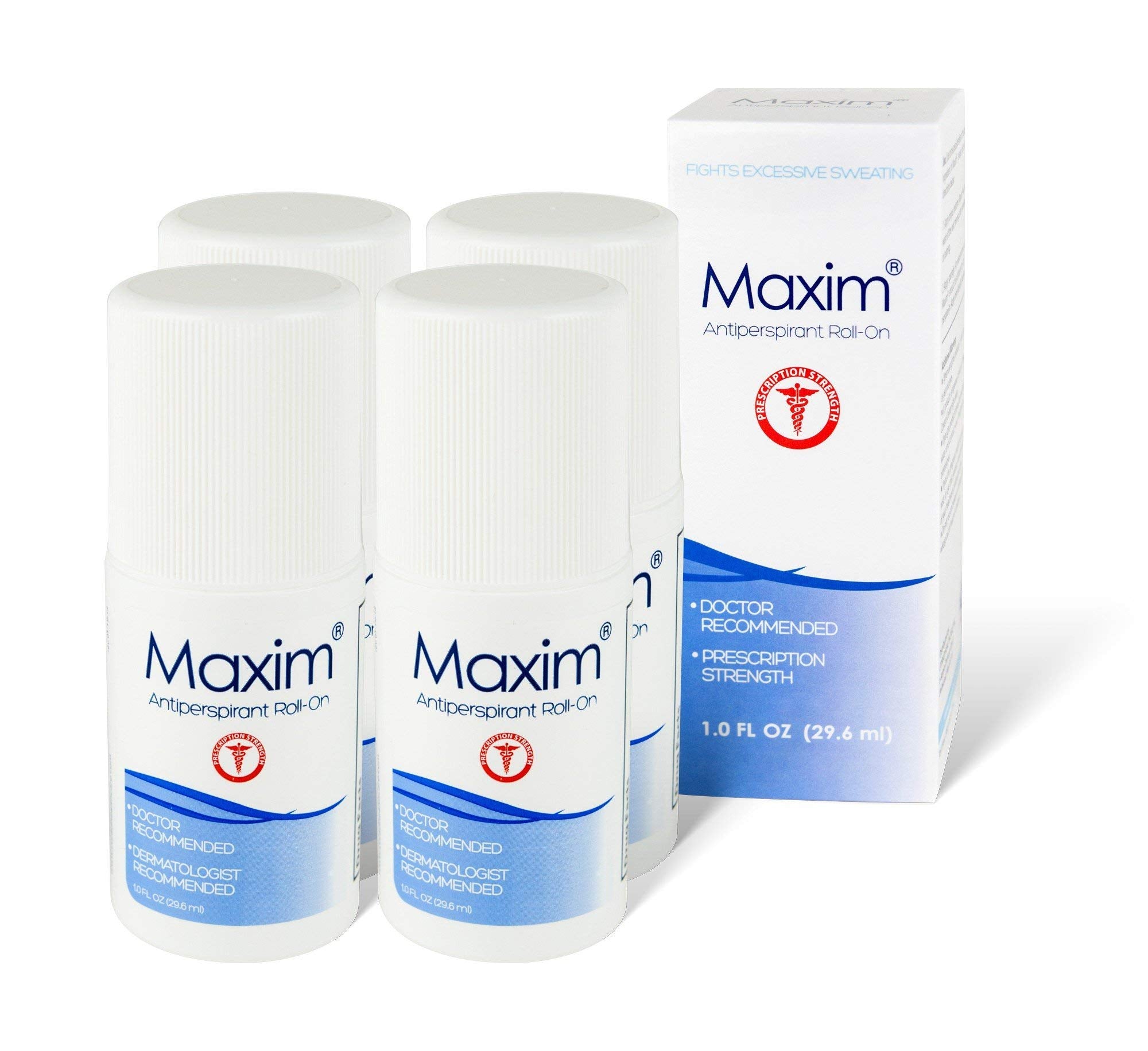 MAXIM Clinical Strength Antiperspirant Deodorant for Women & Men – 4 Pack