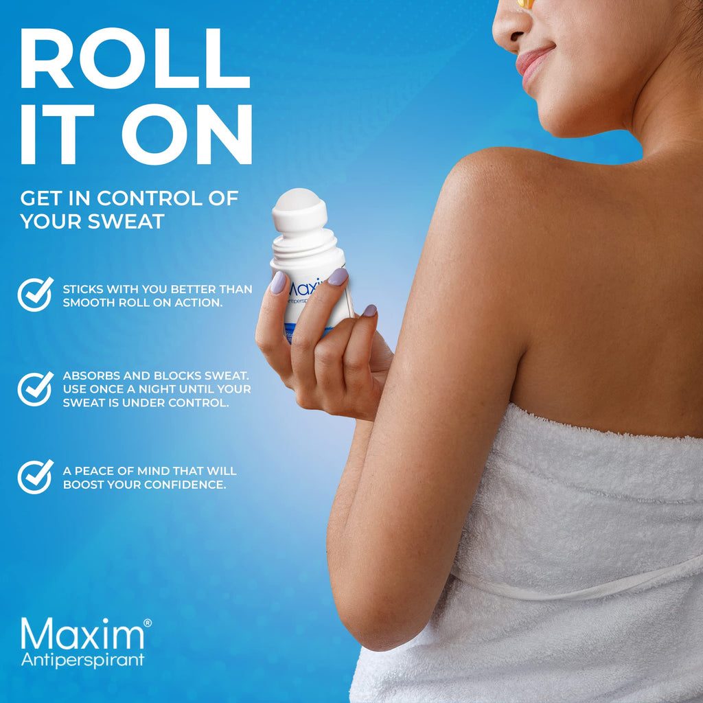 MAXIM Clinical Strength Antiperspirant Deodorant for Women & Men – 4 Pack