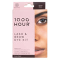 MaxRelief 1000 Hour Brow Color Kit Brown Black – Defined Brows with Long-Lasting, Waterproof Formula (12 Applications)