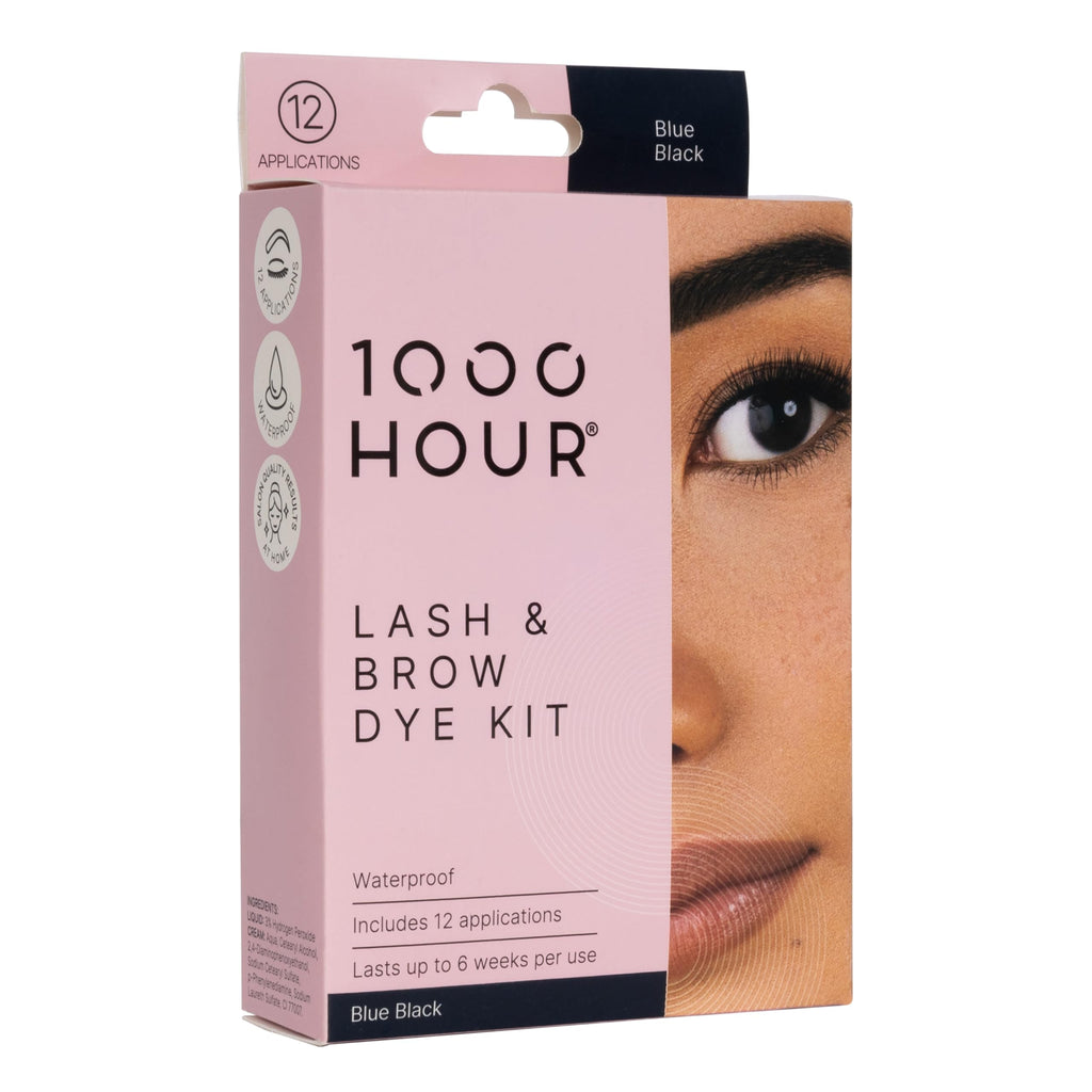 MaxRelief 1000 Hour Brow Color Kit – Blue Black | Long-Lasting Brow Mascara, 12 Applications