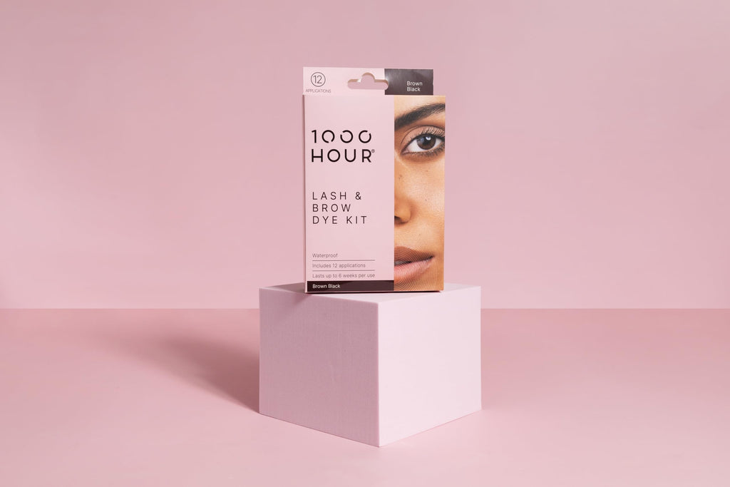 MaxRelief 1000 Hour Brow Color Kit Brown Black – Defined Brows with Long-Lasting, Waterproof Formula (12 Applications)