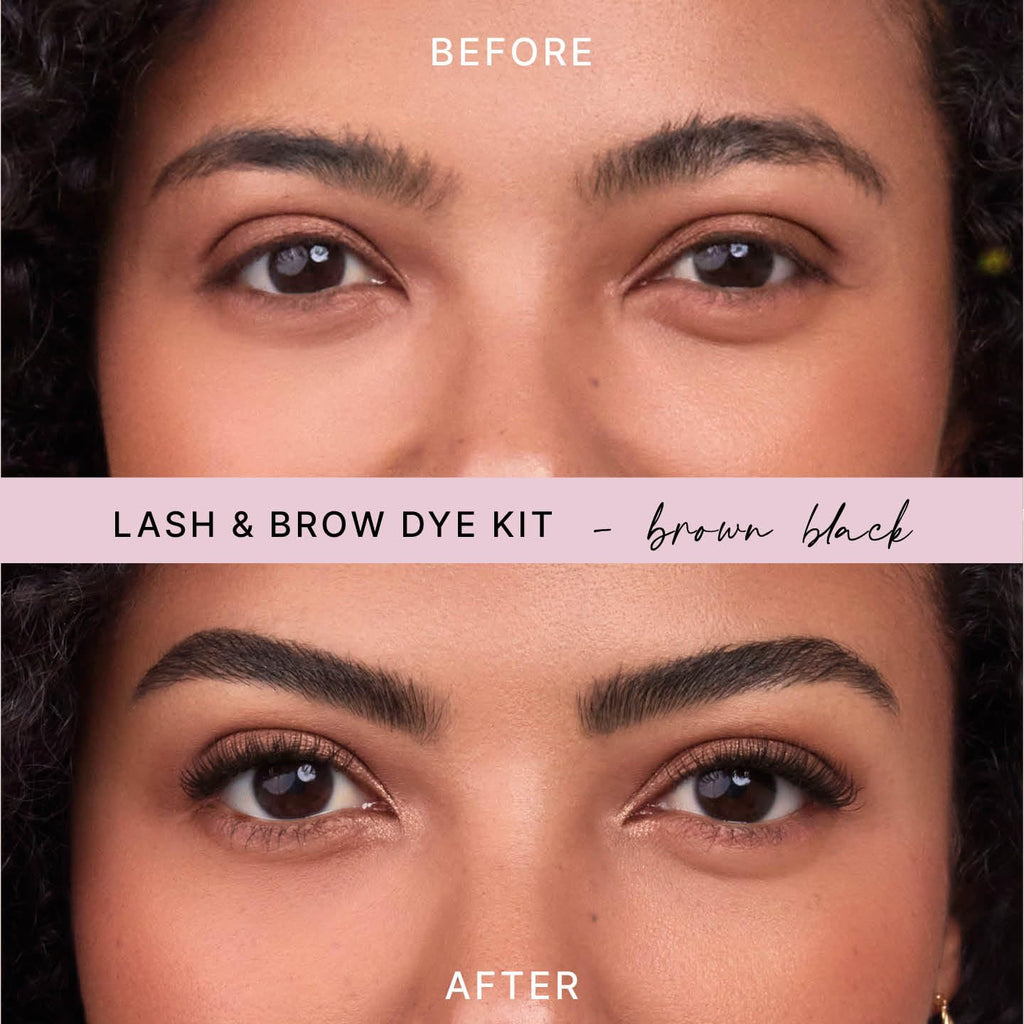 MaxRelief 1000 Hour Brow Color Kit Brown Black – Defined Brows with Long-Lasting, Waterproof Formula (12 Applications)