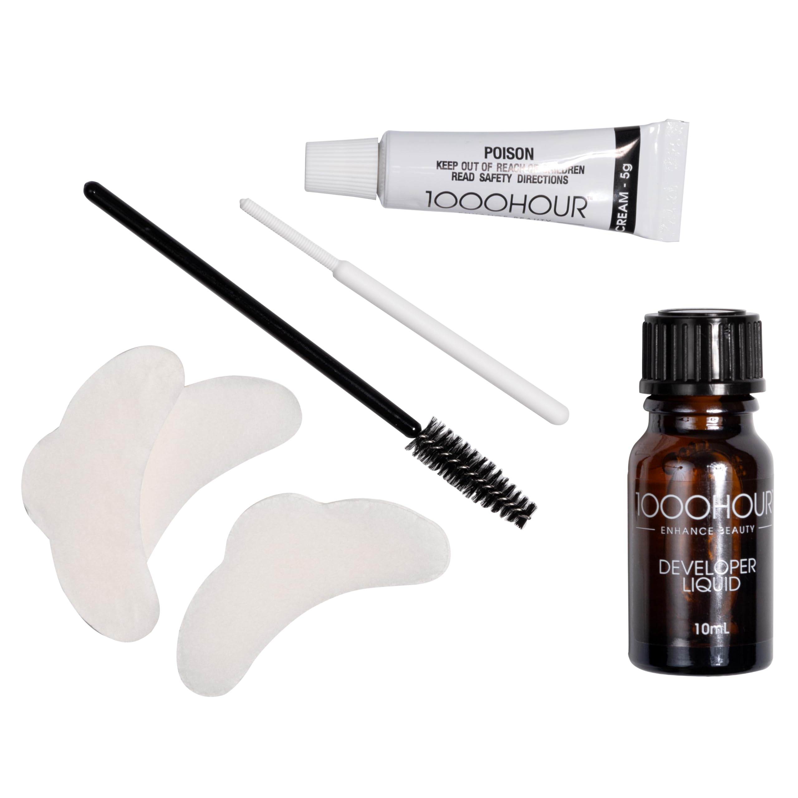 MaxRelief 1000 Hour Pro Brow Kit in Black – Long-Lasting Brow Mascara, 12 Applications