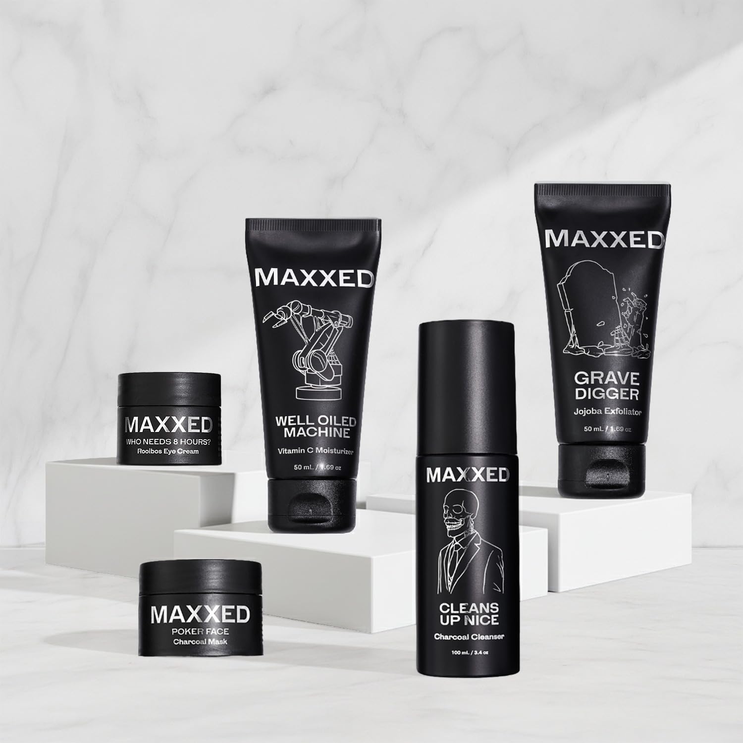 MAXXED Complete Advanced Rejuvenation Routine — 5-in-1 Men’s Skincare Set