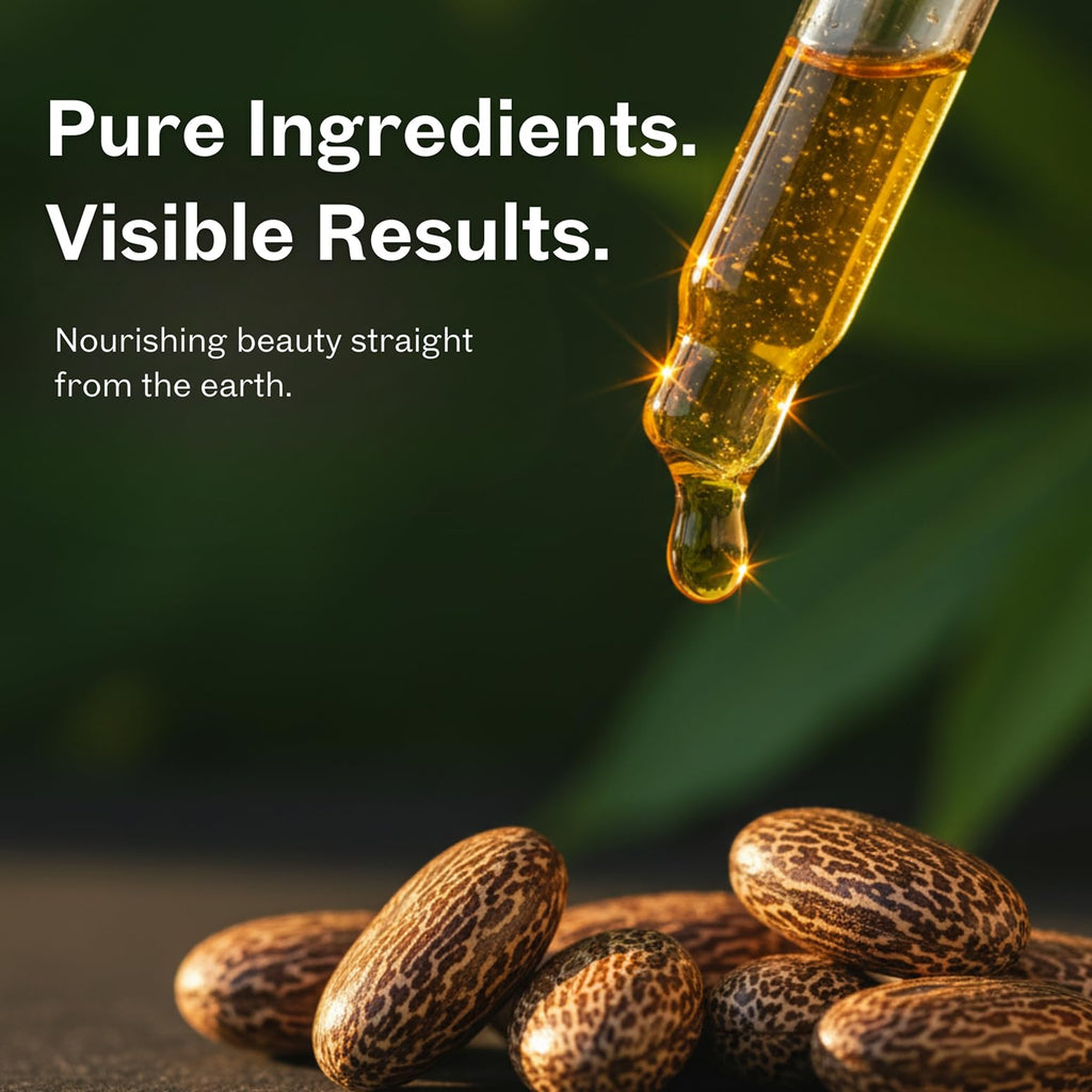 Mayan's Secret Pure Cold-Pressed Castor Oil – Organic Hexane-Free Unrefined, 4 fl oz in Amber Glass