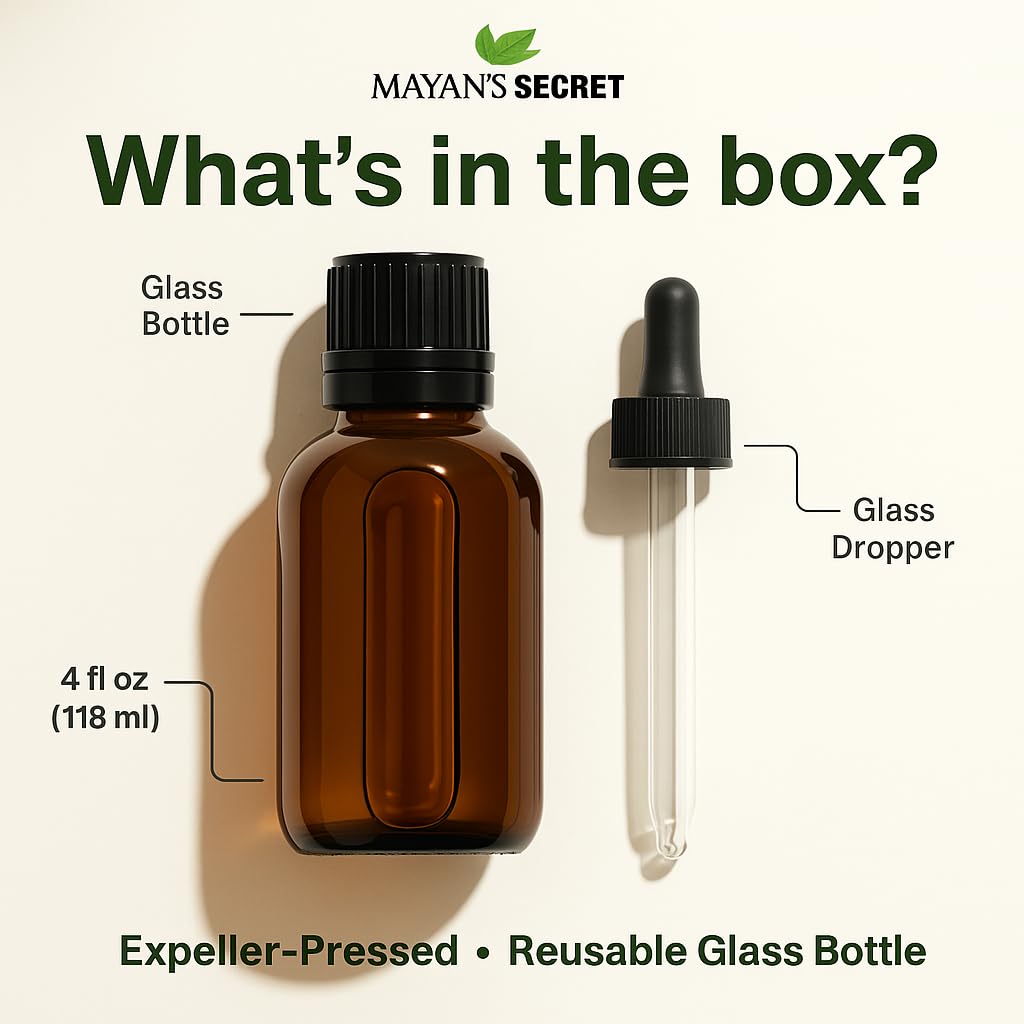 Mayan's Secret Organic Moringa Energy Oil — 100% Pure Moringa Seed Oil for Skin & Hair