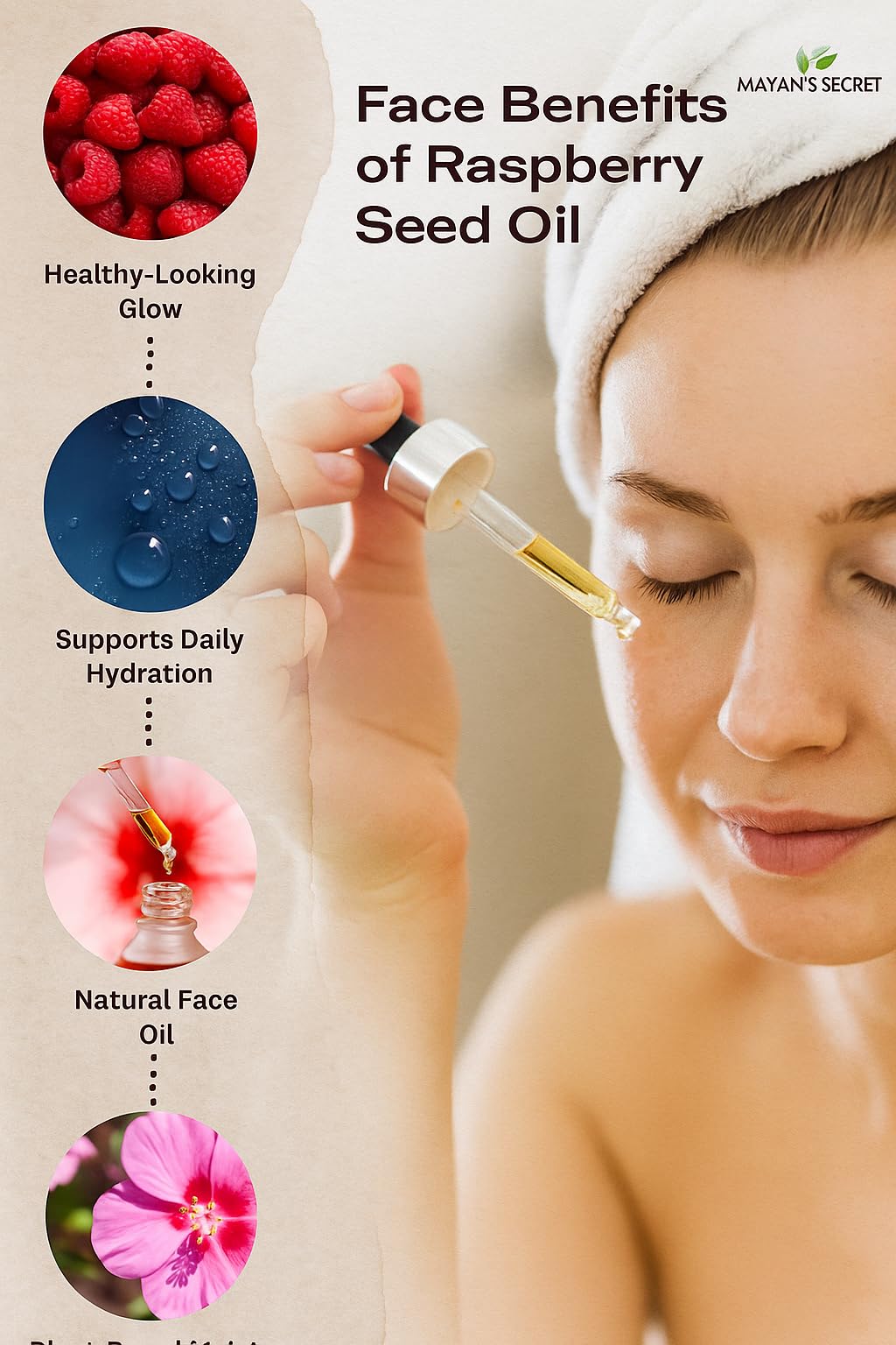 Mayan's Secret Red Raspberry Seed Oil – Cold-Pressed, 100% Pure