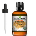 Mayan's Secret USDA Organic Sesame Seed Oil – Virgin, Unrefined 4oz Glass Bottle