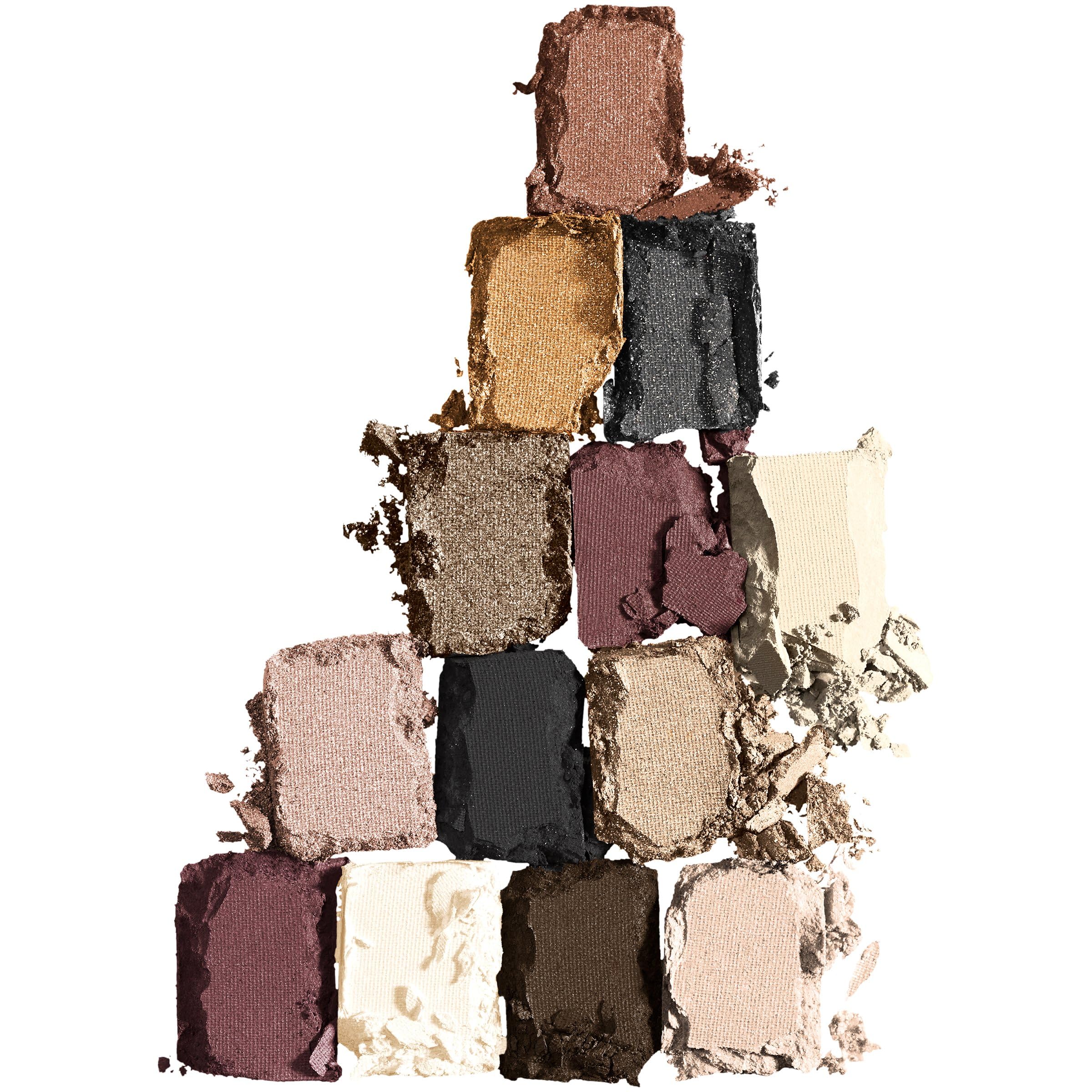 Maybelline The 24K Nudes Eyeshadow Palette – 12 Metallic Gold Shades (0.34 oz)
