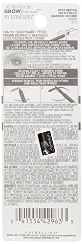 Maybelline New York Brow Precise Shaping Eyebrow Pencil – Deep Brown