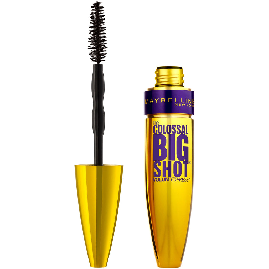 Maybelline Volum' Express The Colossal Big Shot Mascara – Washable, Very Black, 0.33 fl oz