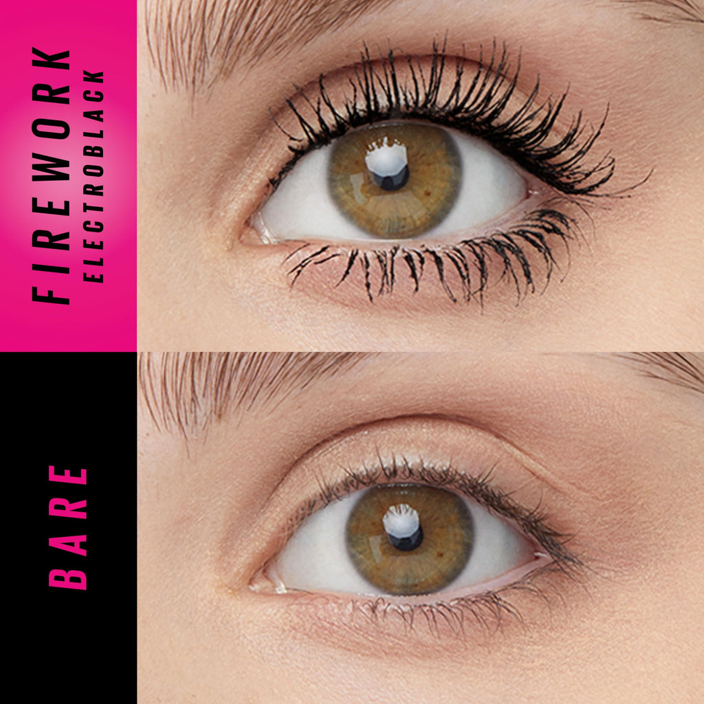 Maybelline Lash Sensational Firework Mascara – 24HR Wear, Electro Black, Lengthening & Volumizing