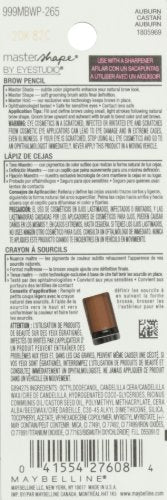 Maybelline Eye Studio Master Shape Brow Pencil Auburn — Natural, Lasting Definition