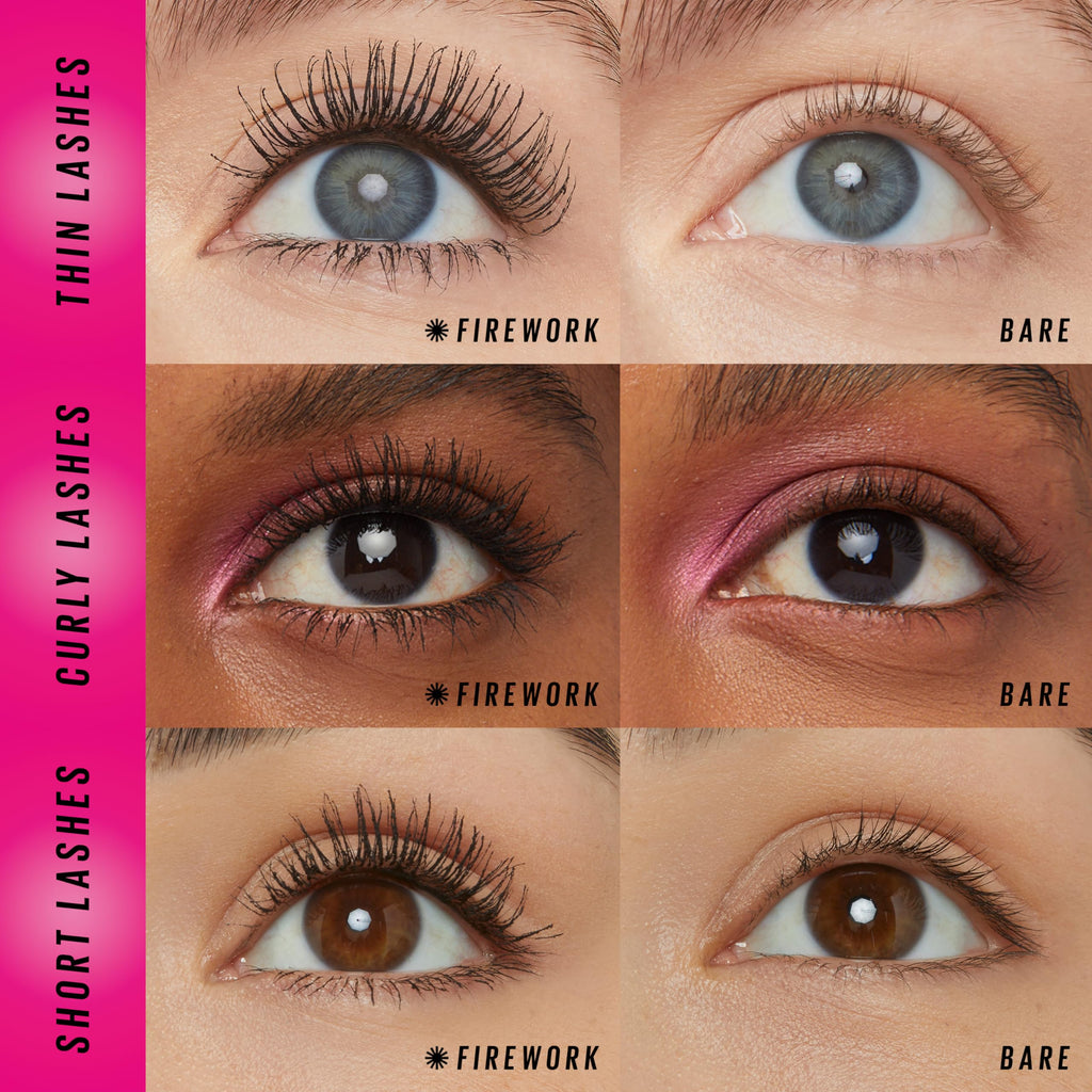 Maybelline Lash Sensational Firework Mascara – 24HR Wear, Electro Black, Lengthening & Volumizing