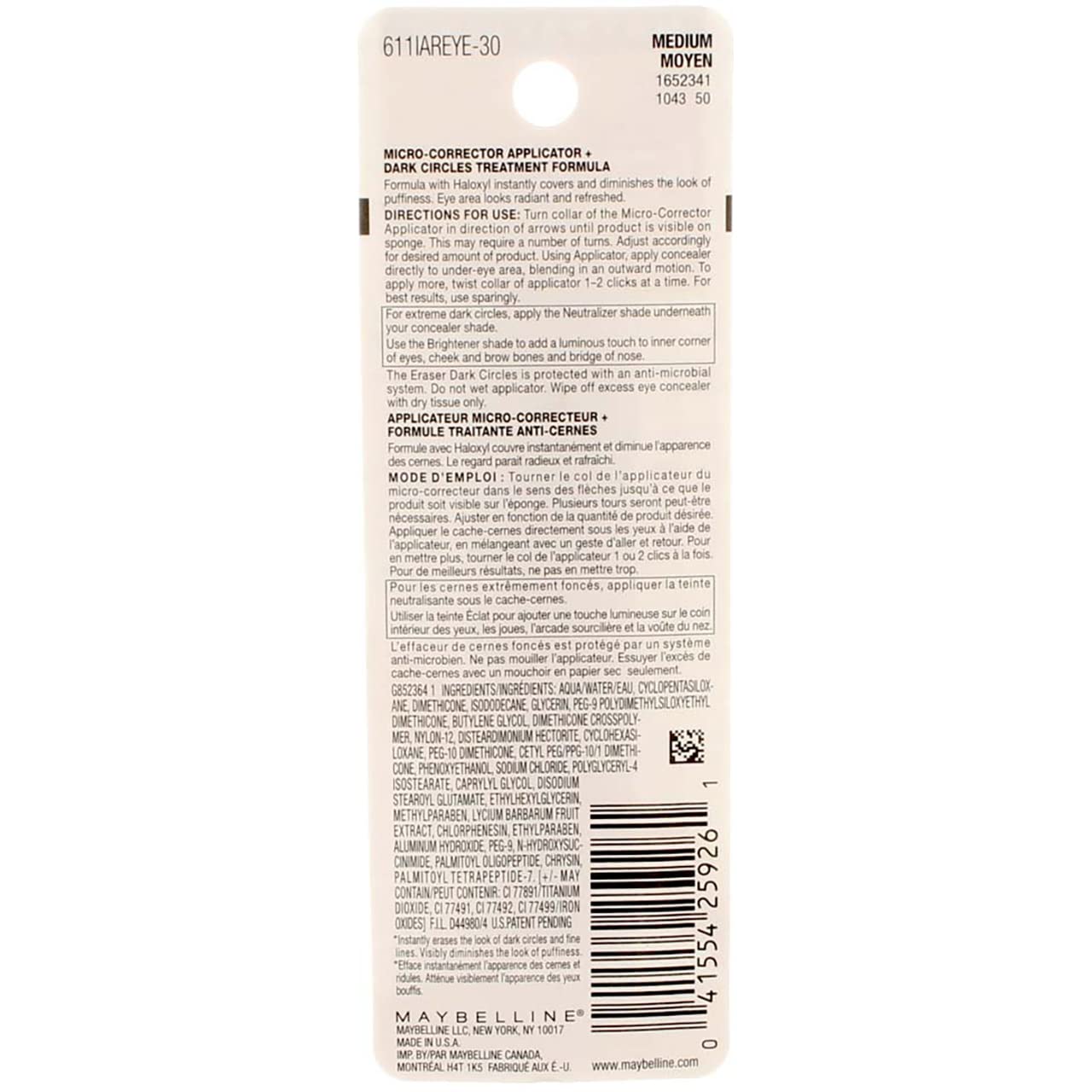 Maybelline Instant Age Rewind Eraser Concealer – Medium, 4-Pack | Brighten Under-Eyes