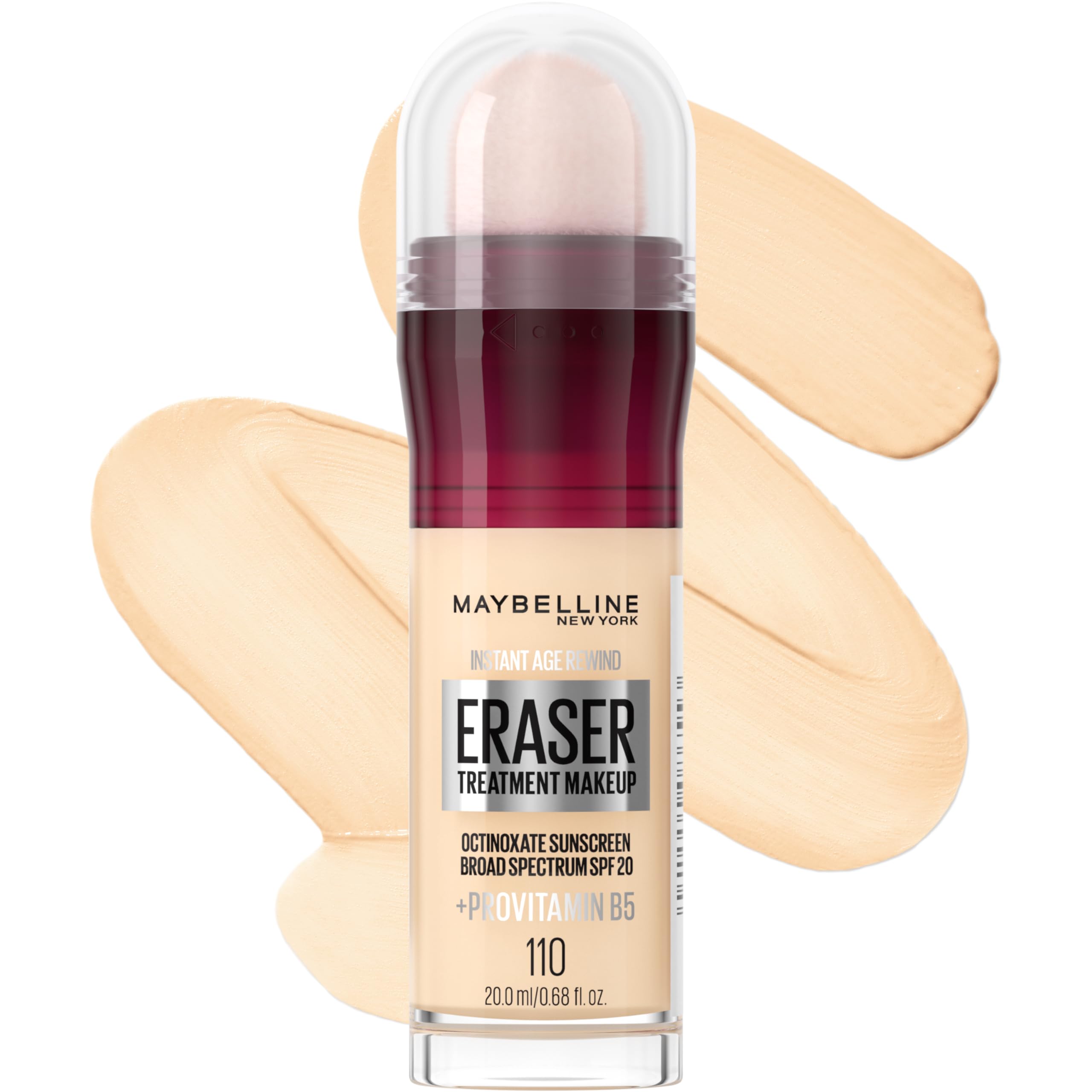 Maybelline Instant Age Rewind Eraser Foundation SPF 20 | ProVitamin B5 Hydration