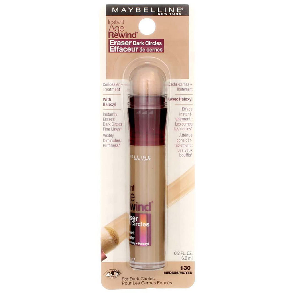 Maybelline Instant Age Rewind Eraser Concealer – Medium, 4-Pack | Brighten Under-Eyes