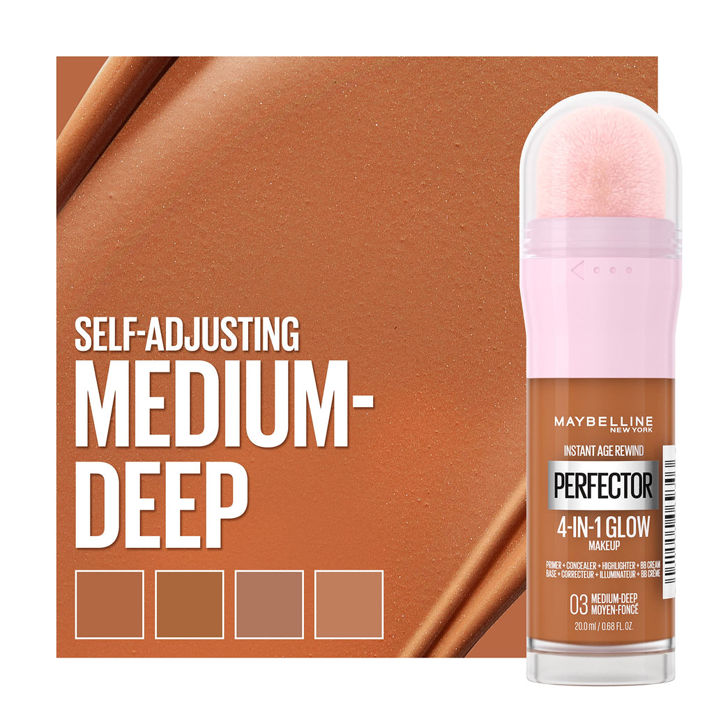 Maybelline New York Instant Age Rewind Instant Perfector 4-In-1 Glow Makeup – Medium/Deep