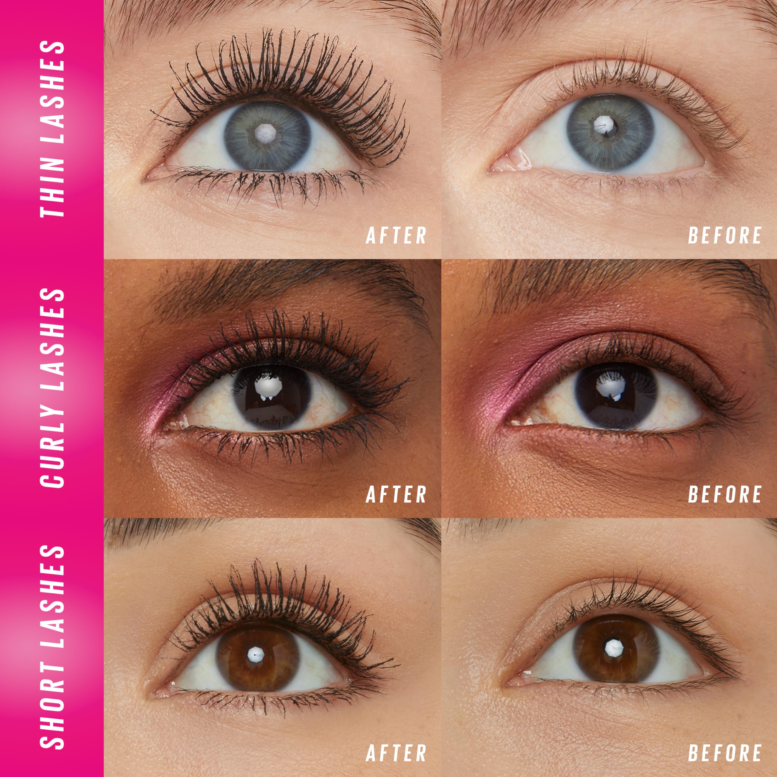 Maybelline Lash Sensational Firework Waterproof Mascara – 24HR, Lengthening & Volumizing, Very Black