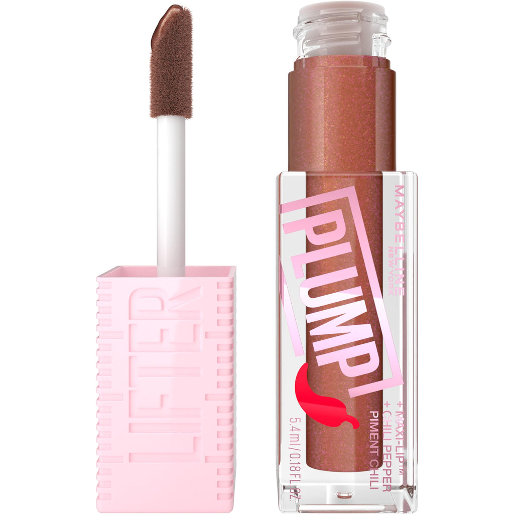 Maybelline Lifter Gloss Plump – Chili Pepper + Maxi-Lip, Cocoa Zing & Sheer Cool Brown