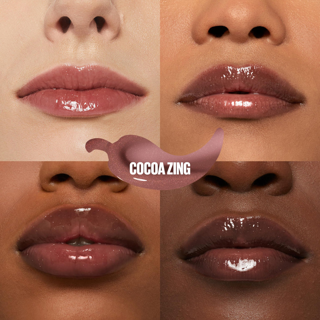 Maybelline Lifter Gloss Plump – Chili Pepper + Maxi-Lip, Cocoa Zing & Sheer Cool Brown