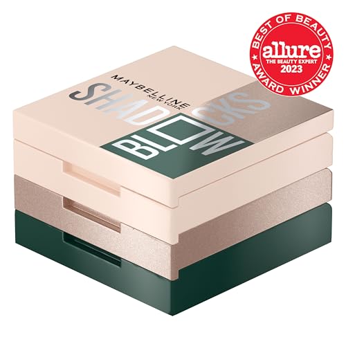 Maybelline Shadow Blocks Eyeshadow Palette – 3-Pan Stack, Travel-Size, SoHo & Brooklyn Inspired