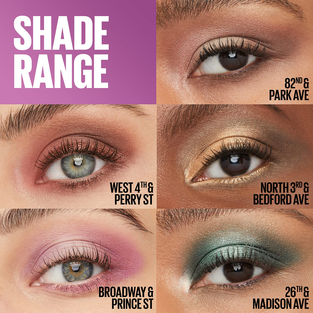 Maybelline Shadow Blocks Eyeshadow Palette – 3-Pan Stack, Travel-Size, SoHo & Brooklyn Inspired
