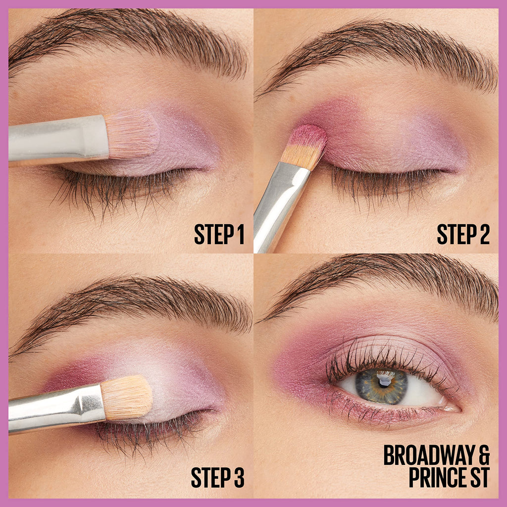 Maybelline Shadow Blocks Eyeshadow Palette – 3-Pan Stack, Travel-Size, SoHo & Brooklyn Inspired