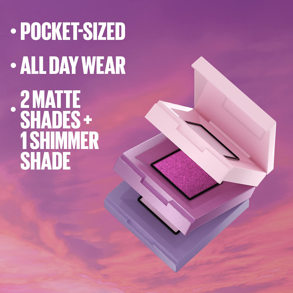 Maybelline Shadow Blocks Eyeshadow Palette – 3-Pan Stack, Travel-Size, SoHo & Brooklyn Inspired