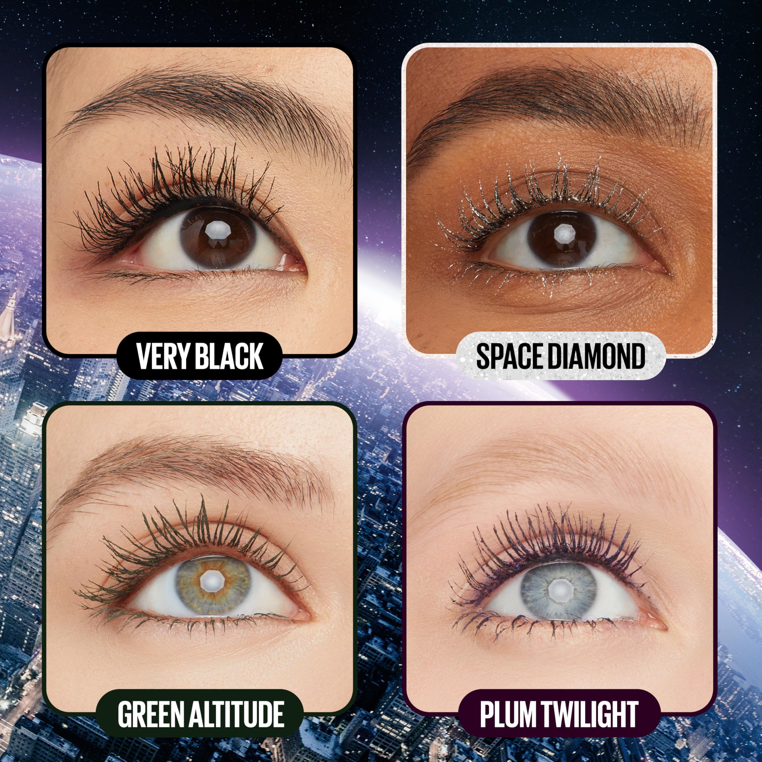 Maybelline Lash Sensational Sky High Glitter Mascara – Space Diamond Finish for Lashes & Brows