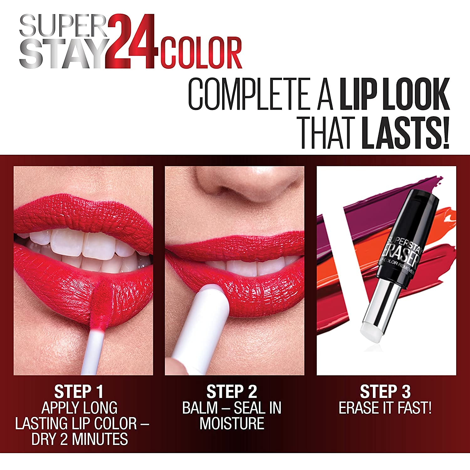 MAYBELLINE Super Stay 24 2-Step Liquid Lipstick & Lip Balm – City Ablaze 930